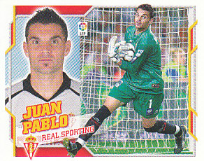 Juan Pablo Sporting Gijon samolepka Panini La Liga 2010/11 #483