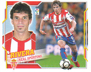 Rivera Sporting Gijon samolepka Panini La Liga 2010/11 #494