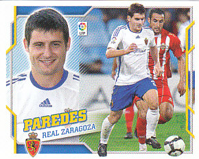 Paredes Zaragoza samolepka Panini La Liga 2010/11 #576