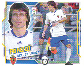 Ponzio Zaragoza samolepka Panini La Liga 2010/11 #582