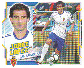 Jorge Lopez Zaragoza samolepka Panini La Liga 2010/11 #587