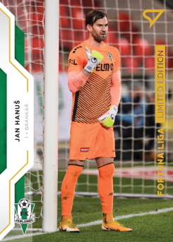 Jan Hanus Jablonec SportZoo FORTUNA:LIGA 2020/21 2. serie Gold Limited /99 #298