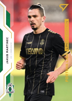 Jakub Martinec Jablonec SportZoo FORTUNA:LIGA 2020/21 2. serie Gold Limited /99 #301