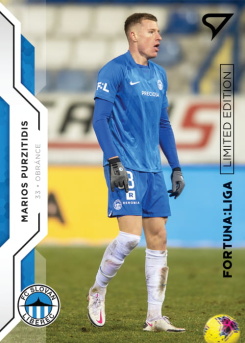 Marios Purzitidis Liberec SportZoo FORTUNA:LIGA 2020/21 2. serie Black Limited /19 #275