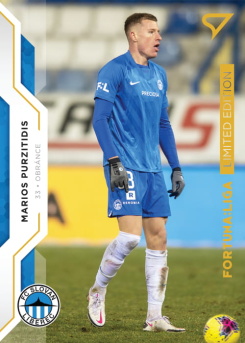 Marios Purzitidis Liberec SportZoo FORTUNA:LIGA 2020/21 2. serie Gold Limited /99 #275