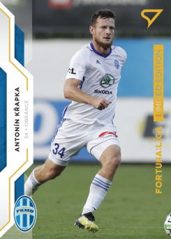 Antonin Krapka Mlada Boleslav SportZoo FORTUNA:LIGA 2020/21 2. serie Gold Limited /99 #308