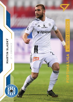 Martin Sladky Sigma Olomouc SportZoo FORTUNA:LIGA 2020/21 2. serie Gold Limited /99 #355