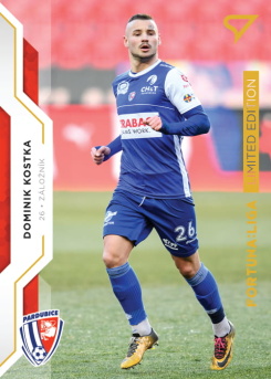 Dominik Kostka Pardubice SportZoo FORTUNA:LIGA 2020/21 2. serie Gold Limited /99 #319