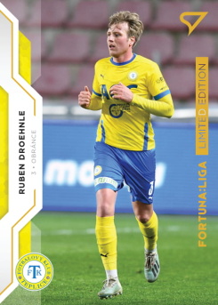 Ruben Droehnle Teplice SportZoo FORTUNA:LIGA 2020/21 2. serie Gold Limited /99 #326