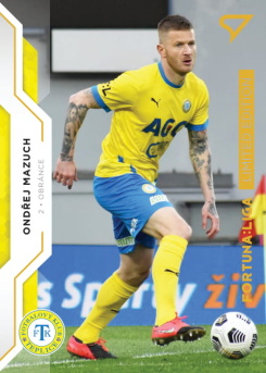 Ondrej Mazuch Teplice SportZoo FORTUNA:LIGA 2020/21 2. serie Gold Limited /99 #328