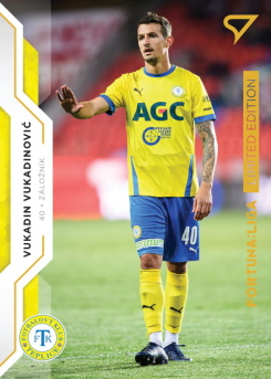 Vukadin Vukadinovic Teplice SportZoo FORTUNA:LIGA 2020/21 2. serie Gold Limited /99 #333