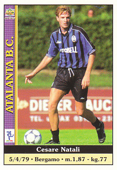 Cesare Natali Atalanta BC Mundicromo Calcio 2001 #12