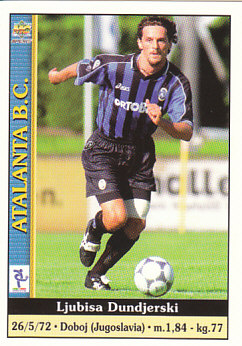 Ljubisa Dundjerski Atalanta BC Mundicromo Calcio 2001 #18