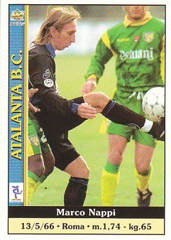 Marco Nappi Atalanta BC Mundicromo Calcio 2001 #22