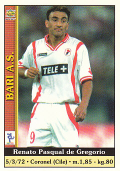 Renato Pasqual de Gregorio Bari Mundicromo Calcio 2001 #46