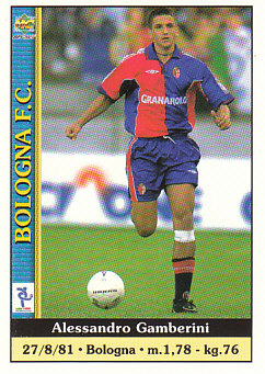 Alessandro Gamberini Bologna Mundicromo Calcio 2001 #56
