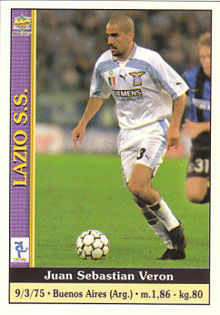 Juan Sebastian Veron Lazio Roma Mundicromo Calcio 2001 #187