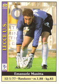 Emanuele Manitta Lecce Mundicromo Calcio 2001 #195