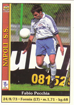 Fabio Pecchia SSC Napoli Mundicromo Calcio 2001 #259
