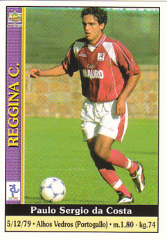Paulo Sergio da Costa Reggina Mundicromo Calcio 2001 #325