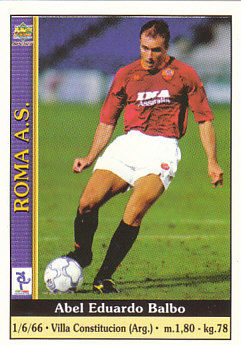 Abel Eduardo Balbo AS Roma Mundicromo Calcio 2001 #357