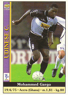 Mohammed Gargo Udinese Calcio Mundicromo Calcio 2001 #367