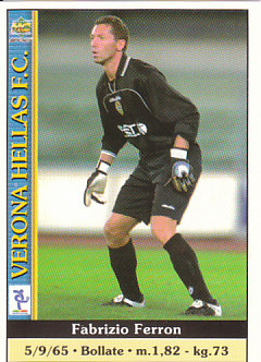 Fabrizio Ferron Verona Mundicromo Calcio 2001 #386