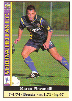 Marco Piovanelli Verona Mundicromo Calcio 2001 #404