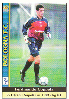 Ferdinando Coppola Bologna Mundicromo Calcio 2001 Ultima Ora I #501