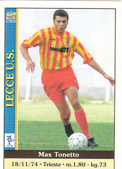 Max Tonetto Lecce Mundicromo Calcio 2001 Ultima Ora I #509