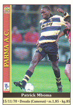Patrick Mboma Parma Mundicromo Calcio 2001 Ultima Ora I #520