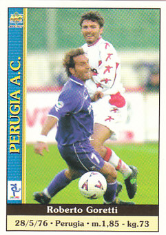 Roberto Goretti Perugia Mundicromo Calcio 2001 Ultima Ora I #521