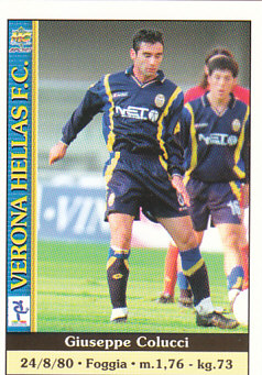 Giuseppe Colucci Verona Mundicromo Calcio 2001 Ultima Ora I #533