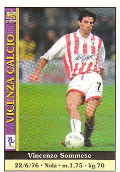Vincenzo Sommese Vicenza Mundicromo Calcio 2001 Ultima Ora I #535