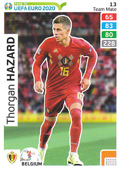 Thorgan Hazard Belgium Panini Road to EURO 2020 #13