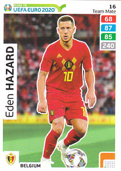 Eden Hazard Belgium Panini Road to EURO 2020 #16