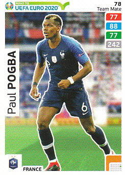 Paul Pogba France Panini Road to EURO 2020 #78