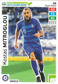 Kostas Mitroglou Greece Panini Road to EURO 2020 #98