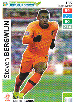 Steven Bergwijn Netherlands Panini Road to EURO 2020 #135