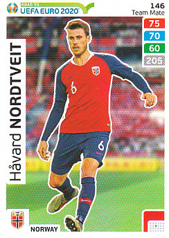 Havard Nordtveit Norway Panini Road to EURO 2020 #146