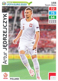 Artur Jedrzejczyk Poland Panini Road to EURO 2020 #155