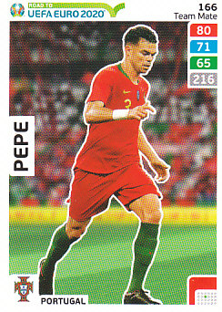 Pepe Portugal Panini Road to EURO 2020 #166